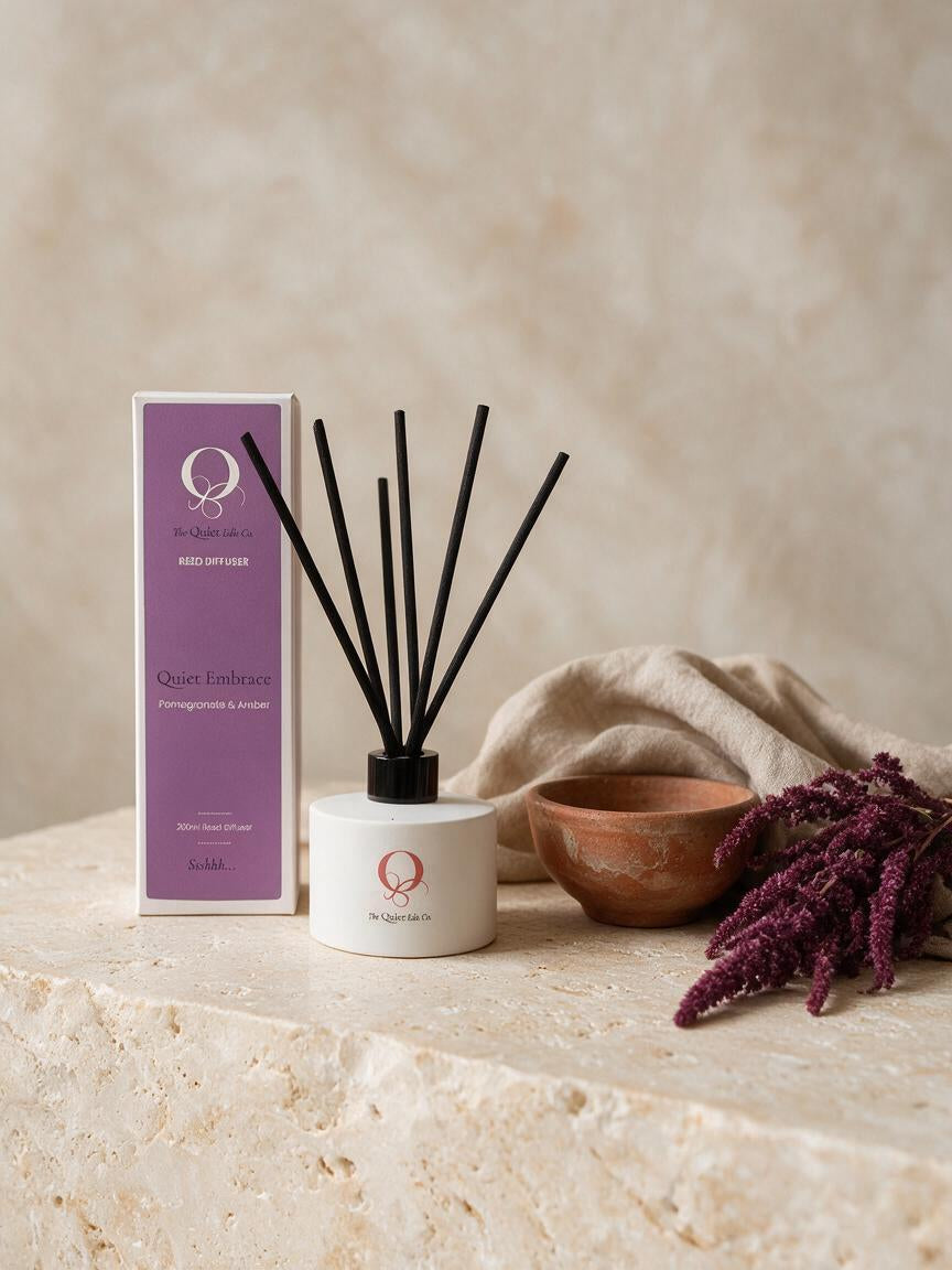 Quiet Embrace - Pomegranate & Amber Reed Diffuser - 200ml